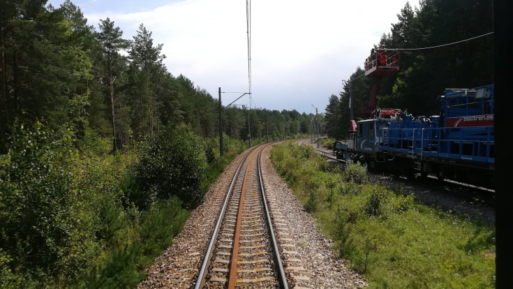 Skarżysko-Kamienna, LK25, prace budowlane, Sandomierz, nowy tor