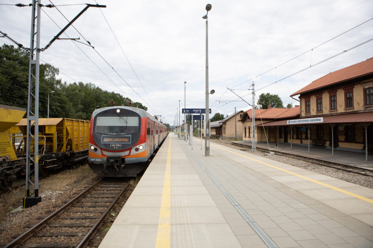 peron, POIiŚ 2014-2020, Małopolska, LK97, Kalwaria Zebrzydowska, Kalwaria Zebrzydowska Lanckorona, kolejowa zakopianka