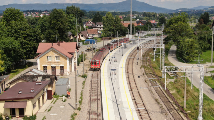 stacja, pociąg, zmiana organizacji ruchu, infrastruktura kolejowa, Raba Wyżna, prace na linii, Zakopianka