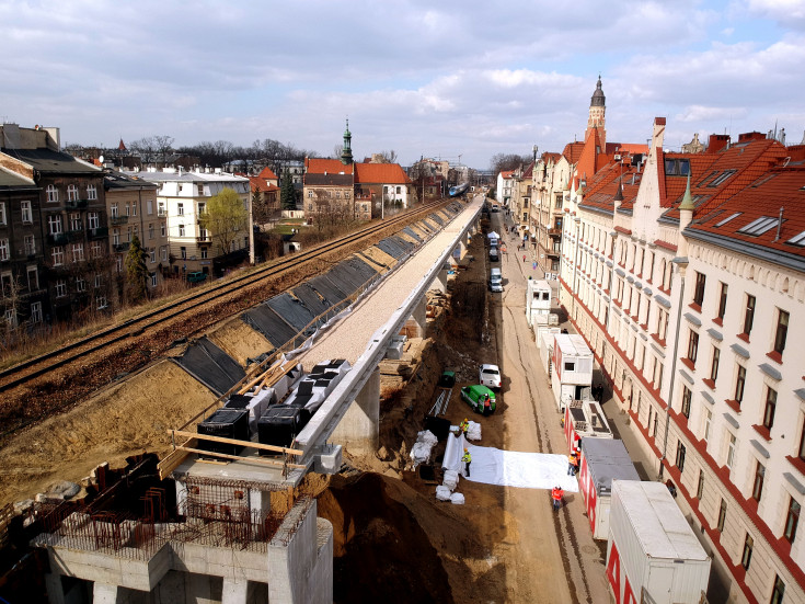 Kraków, nowy wiadukt, nowa estakada, nowy tor