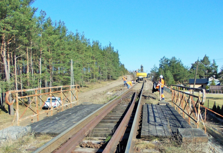 przejazd kolejowo-drogowy, prace torowe, nowa infrastruktura, Laskowice Pomorskie, Kwiatki, LK215