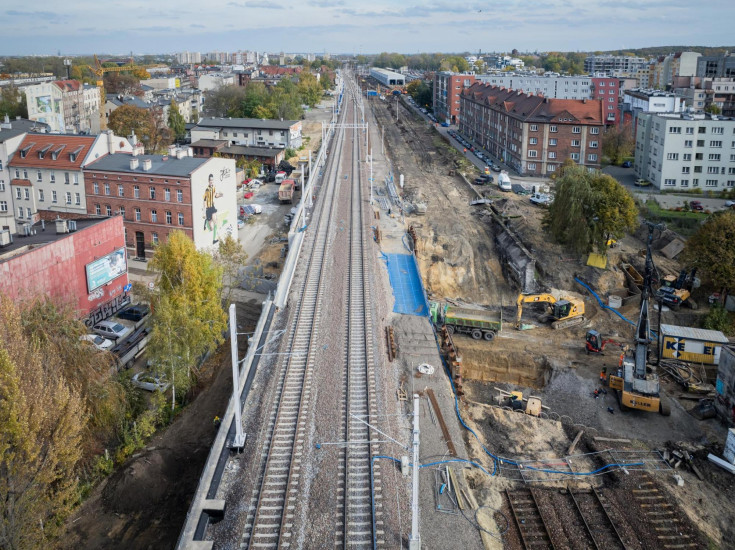 Katowice, wiadukt kolejowy, katowicki węzeł kolejowy, ul. Graniczna