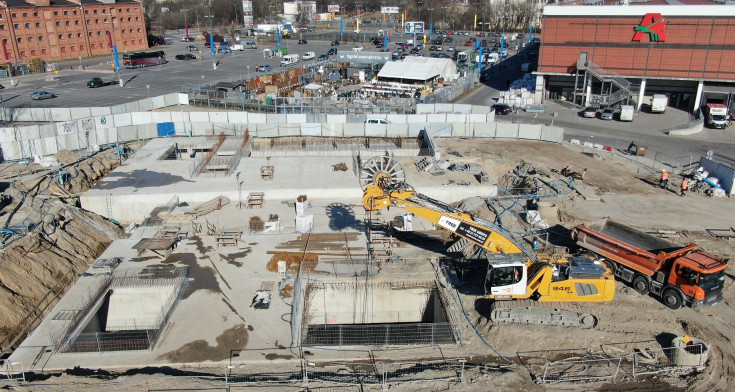 nowy przystanek, prace budowlane, TBM, www.tunel-laczypolske.pl, Łódź Polesie