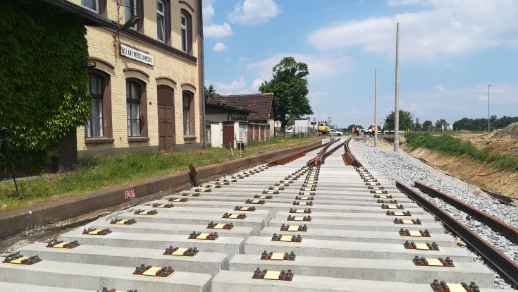 nowy przystanek, prace budowlane, infrastruktura kolejowa, LK285, Bielany Wrocławskie