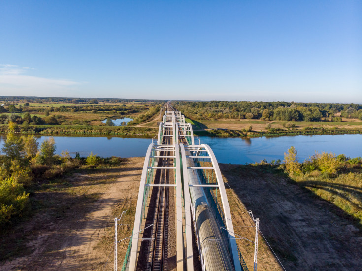 Sadowne, E75, Rail Baltica, CEF, Czyżew, most kolejowy, most na Bugu