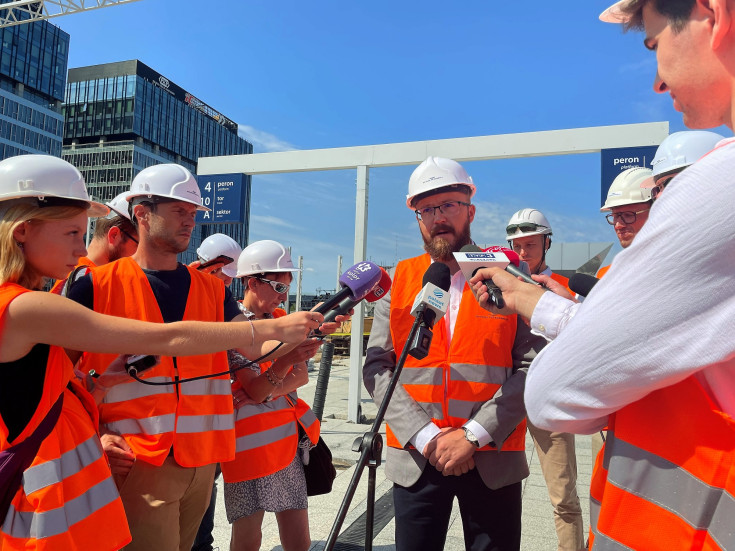 stacja, Warszawa Zachodnia, briefing prasowy, Kowalczyk Marcin