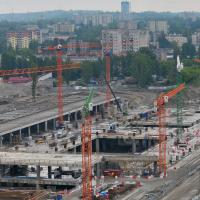 2014_06 Łódź Fabryczna widok na plac budowy