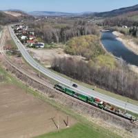 LK106, prace na linii, Stary Sącz, Piwniczna-Zdrój