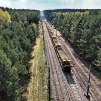 skrócenie czasu podróży, maszyna AHM, prace na linii, Włoszczowice, LK73, Nida, podniesienie prędkości