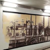 przejście podziemne, stacja, Bytom, mural