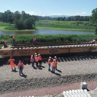 2021-08-06 Bezpieczeństwo na torach – nowe rozjazdy na stacji Czechowice-Dziedzice