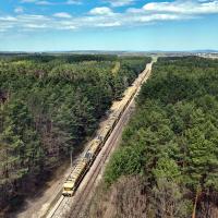 skrócenie czasu podróży, maszyna AHM, prace na linii, Włoszczowice, LK73, Nida, podniesienie prędkości