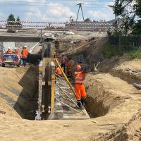 prace budowlane, nowy wiadukt, nowa infrastruktura, Gałkówek