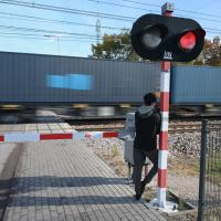 przejazd kolejowo-drogowy, rogatka