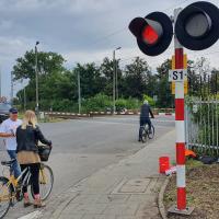 2021-08-27 Akcje kolejarzy na przejazdach, aby powroty z wakacji były bezpieczne