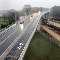 E75, Rail Baltica, Mokra Wieś, nowa infrastruktura, nowy wiadukt drogowy