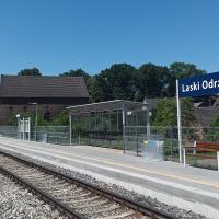 nowy przystanek, nowa wiata, nowa ławka, nowa tablica informacyjna, Laski Odrzańskie
