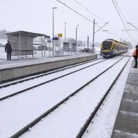 pasażer, peron, nowa infrastruktura, pociąg pasażerski, Program Przystankowy, Zator Park Rozrywki