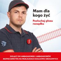 Materiały promocyjne kampanii "Bezpieczny Przejazd" - "Posłuchaj głosu rozsądku" - etap III