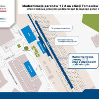 2025-04-30 Tomaszów Mazowiecki - podróżni zyskają komfortowe perony i tunel pod torami