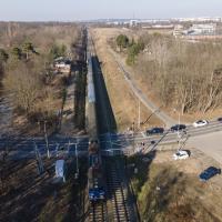 Poznań, nowa infrastruktura, nowy wiadukt drogowy, widok z lotu ptaka