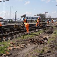 Giżycko, nowa infrastruktura, LK38, prace na stacji kolejowej