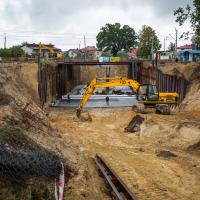 CEF, E20, wiadukt kolejowy, Biała Podlaska, budowa wiaduktu