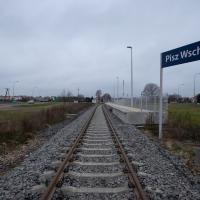 Pisz Wschodni, nowa infrastruktura pasażerska, nowy tor