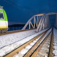 2021-02-05 Warszawa – Radom: nowym torem na odcinku Warka – Dobieszyn