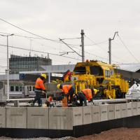 Warszawa Zachodnia, linia średnicowa, warszawska linia średnicowa, budowa peronu, Budimex, WWK