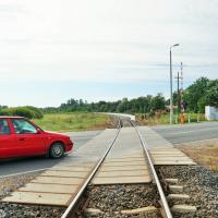 przejazd kolejowo-drogowy, prace budowlane, samochód osobowy, nowa infrastruktura, program budowy 200 przystanków kolejowych, Kleszczele