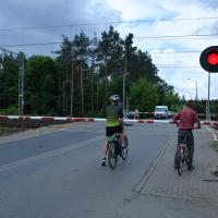 przejazd kolejowo-drogowy, Łódź, ul. Malownicza