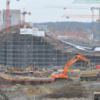 2015_01 Łódź Fabryczna widok na plac budowy