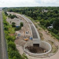 Łódź Żabieniec, Łódź Fabryczna, Łódź Kaliska, alomeracja łódzka, budowa tunelu