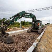 LK8, nowa infrastruktura pasażerska, nowy tor, Warka Miasto