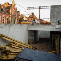 peron, przejście podziemne, stacja, tunel, wiata, Gdańsk Główny