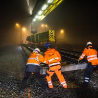 2018-11 Szczukowice montaż rozjazdu