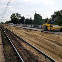 2018-08-22 Kraków Prokocim z nowym peronem, nowy tor z Bieżanowa do Płaszowa