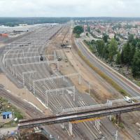 2023-08-03 Rail Baltica – postępują prace na stacji w Ełku