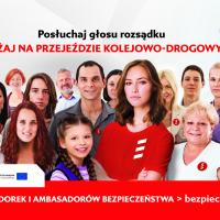 Materiały promocyjne kampanii "Bezpieczny Przejazd" - "Posłuchaj głosu rozsądku" - etap III