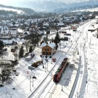 stacja, Biały Dunajec, nowa infrastruktura, powrót pociagów, Tatry, kolejowa zakopianka, nowy peron, pociąg osobowy