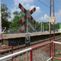 bezpieczeństwo, krzyż św. Andrzeja, Józefów, przejście pieszo-rowerowe