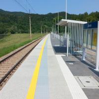 nowa wiata, przystanek, nowe oznakowanie, nowy peron, nowa tablica informacyjna, Zubrzyk