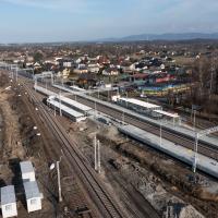 CEF, śląskie, modernizacja stacji, maszyna, Czechowice-Dziedzice, nowy  most, Zabrzeg, Goczałkowice-Zdrój