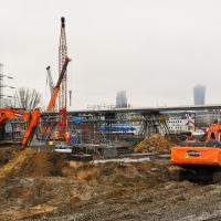 2021-04-17 Warszawa Zachodnia. Teren na nowe perony i kładkę FOTOGALERIA