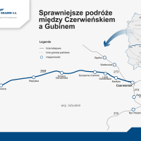 Zakład Robót Komunikacyjnych DOM, mapa, prace remontowe, Czerwieńsk, LK358, Gubin, zwiększenie prędkości