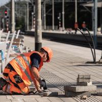 modernizacja, LK7, stacja, Celestynów, nowa sieć trakcyjna, nowa infrastruktura pasażerska, nowy tor, pociąg pasażerski