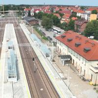 stacja, Giżycko, LK38, widok z lotu ptaka