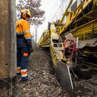 2018-04 Legnica - Lubin - prace na szlaku