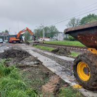 nowy przystanek, maszyna, nowa infrastruktura, Katowice Ochojec